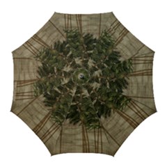 Vintage Bamboo Trees Golf Umbrellas by snowwhitegirl