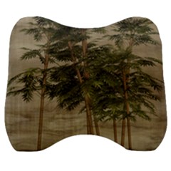 Vintage Bamboo Trees Velour Head Support Cushion by snowwhitegirl