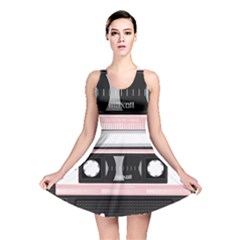 Pink Compact Cassette Reversible Skater Dress by snowwhitegirl