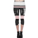 Pink Compact Cassette Capri Leggings  View1