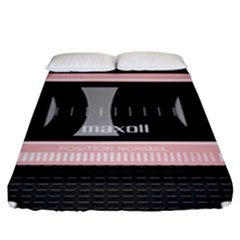 Pink Compact Cassette Fitted Sheet (king Size) by snowwhitegirl