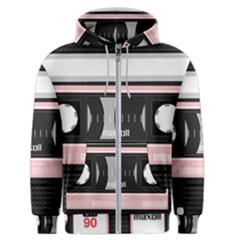 Pink Compact Cassette Men s Zipper Hoodie by snowwhitegirl