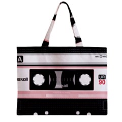 Pink Compact Cassette Zipper Mini Tote Bag by snowwhitegirl