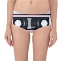 Pink Compact Cassette Mid-Waist Bikini Bottoms View1