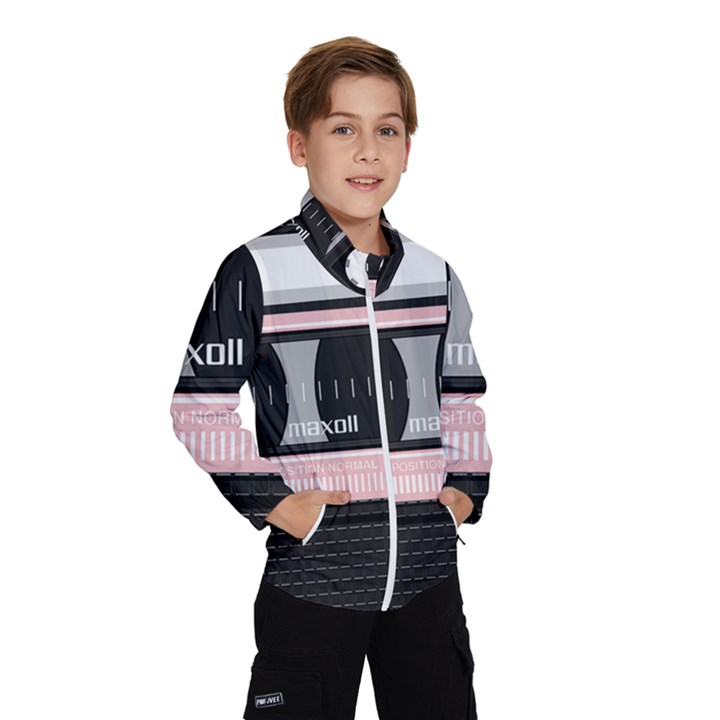 Pink Compact Cassette Windbreaker (Kids)