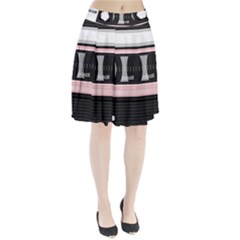 Pink Compact Cassette Pleated Skirt by snowwhitegirl