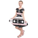 Pink Compact Cassette Kids  Short Sleeve Dress View1