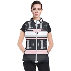 Pink Compact Cassette Women s Puffer Vest by snowwhitegirl