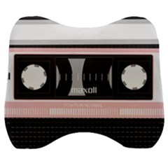 Pink Compact Cassette Velour Head Support Cushion by snowwhitegirl