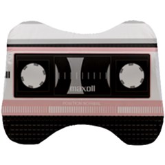 Pink Compact Cassette Head Support Cushion by snowwhitegirl