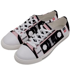 Pink Compact Cassette Women s Low Top Canvas Sneakers by snowwhitegirl