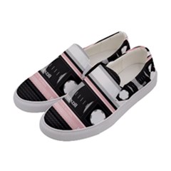 Pink Compact Cassette Women s Canvas Slip Ons by snowwhitegirl