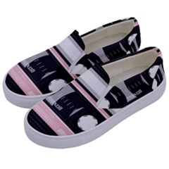 Pink Compact Cassette Kids  Canvas Slip Ons by snowwhitegirl