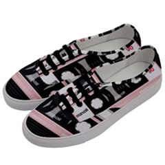 Pink Compact Cassette Men s Classic Low Top Sneakers by snowwhitegirl