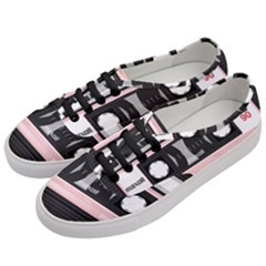 Pink Compact Cassette Women s Classic Low Top Sneakers by snowwhitegirl