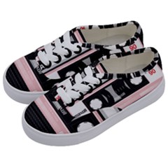 Pink Compact Cassette Kids  Classic Low Top Sneakers by snowwhitegirl