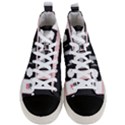 Pink Compact Cassette Men s Mid-Top Canvas Sneakers View1