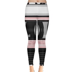 Pink Compact Cassette Inside Out Leggings by snowwhitegirl