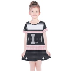 Pink Compact Cassette Kids  Simple Cotton Dress by snowwhitegirl