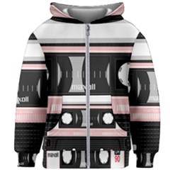 Pink Compact Cassette Kids Zipper Hoodie Without Drawstring by snowwhitegirl