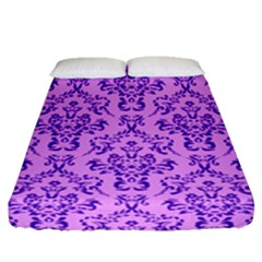 Victorian Violet Fitted Sheet (queen Size) by snowwhitegirl