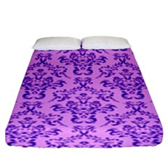 Victorian Violet Fitted Sheet (king Size) by snowwhitegirl