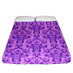 Victorian Violet Fitted Sheet (california King Size) by snowwhitegirl