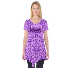 Victorian Violet Short Sleeve Tunic  by snowwhitegirl