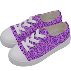 Victorian Violet Kids  Low Top Canvas Sneakers by snowwhitegirl