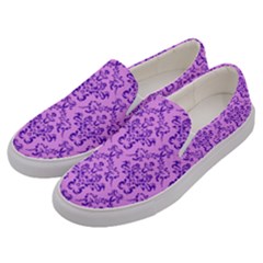 Victorian Violet Men s Canvas Slip Ons by snowwhitegirl