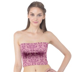 Victorian Pink Ornamental Tube Top by snowwhitegirl