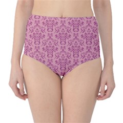 Victorian Pink Ornamental Classic High-waist Bikini Bottoms by snowwhitegirl