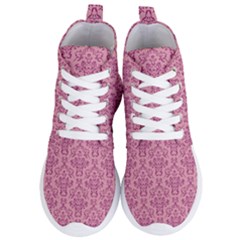 Victorian Pink Ornamental Women s Lightweight High Top Sneakers by snowwhitegirl