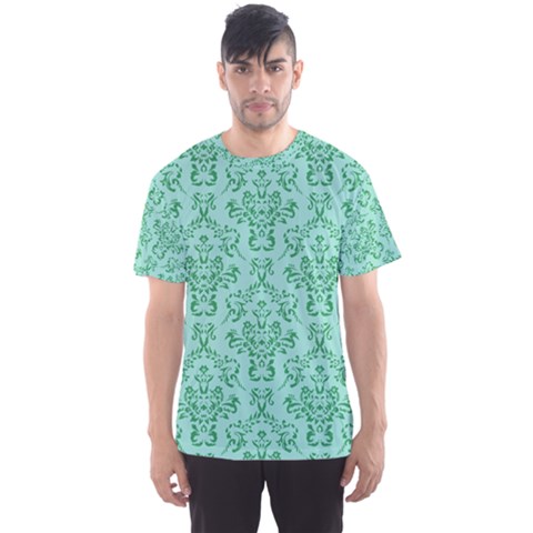 Victorian Teal Ornamental Men s Sports Mesh Tee by snowwhitegirl