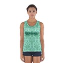 Victorian Teal Ornamental Sport Tank Top  View1