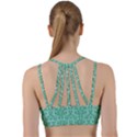 Victorian Teal Ornamental Line Them Up Sports Bra View2