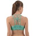 Victorian Teal Ornamental Back Web Sports Bra View2