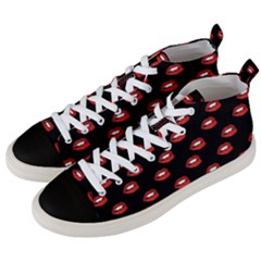 Mouthy Men s Mid-top Canvas Sneakers by snowwhitegirl