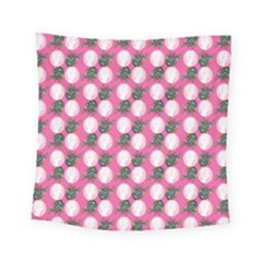 Pink Bride Square Tapestry (small) by snowwhitegirl