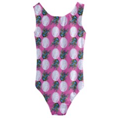 Pink Bride Kids  Cut-out Back One Piece Swimsuit