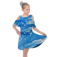 Star Light Kids  Shoulder Cutout Chiffon Dress