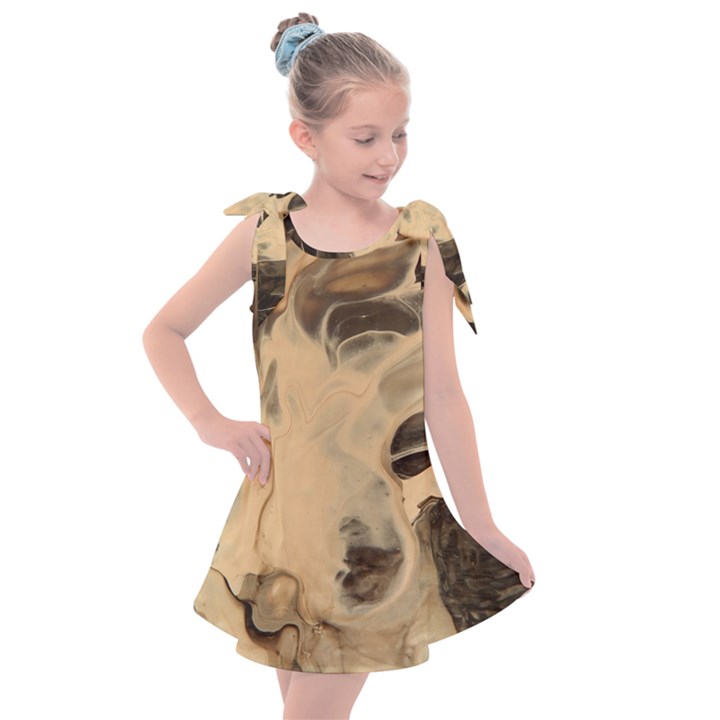 SMOKE ON WATER Kids  Tie Up Tunic Dress