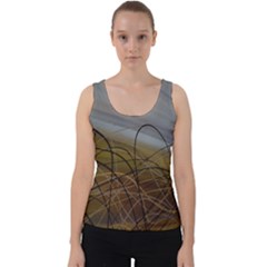 Static Velvet Tank Top by WILLBIRDWELL