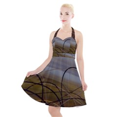 Static Halter Party Swing Dress  by WILLBIRDWELL