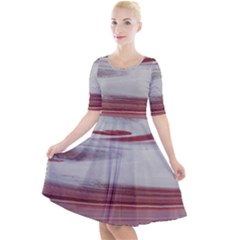 Mars Quarter Sleeve A-line Dress