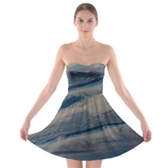 Blue Ice 2 Strapless Bra Top Dress by WILLBIRDWELL