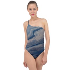 Blue Ice 2 Classic One Shoulder Swimsuit