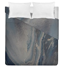 Blue Ice Duvet Cover Double Side (queen Size) by WILLBIRDWELL