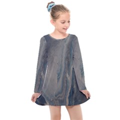 Blue Ice Kids  Long Sleeve Dress by WILLBIRDWELL