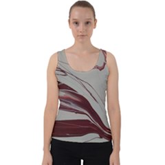 Wine Velvet Tank Top by WILLBIRDWELL